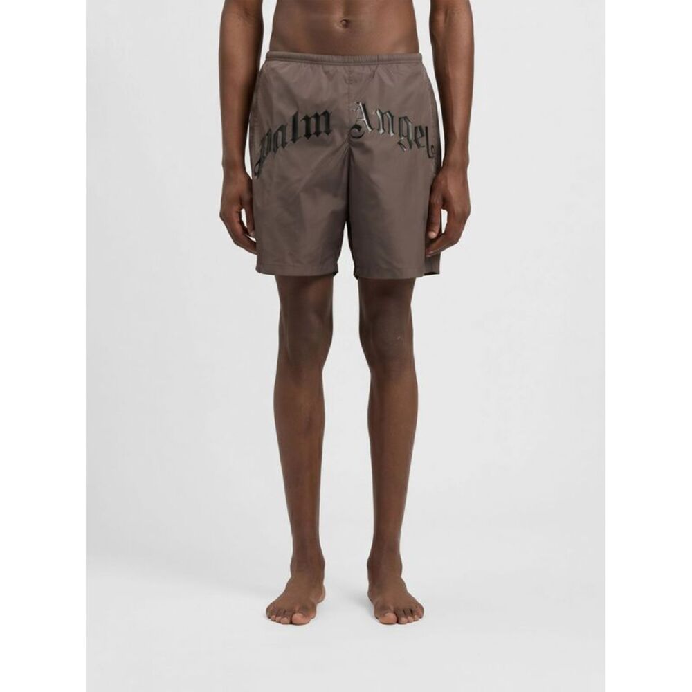 Palm Angels Swimsuit Men Brown